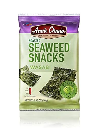 Annie Chun´s Organic Wasabi Flavor Seaweed Snacks,