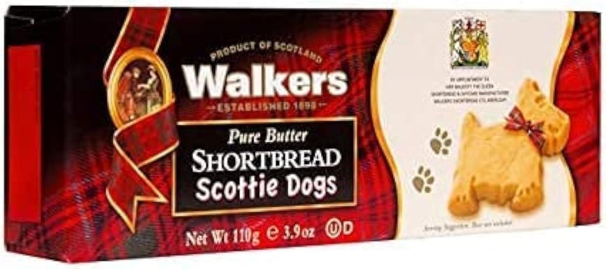 Walker´s Shortbread Scottie Dog Cookies 36x 3.9OZ 