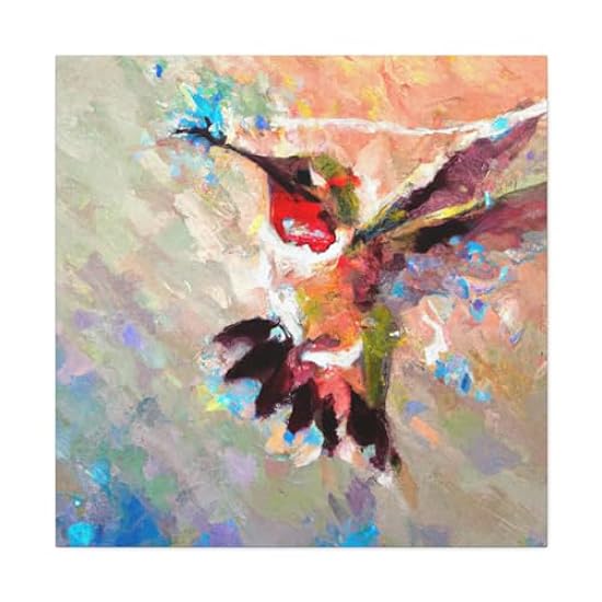 Hummingbird in Harmony - Canvas 36″ x 36″ / Premium Gal