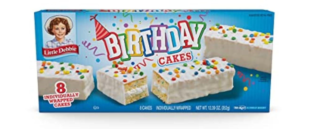 Little Debbie Snack Cakes 2 Regular Size Boxes (Birthday Cakes) - 4 pack 285588930