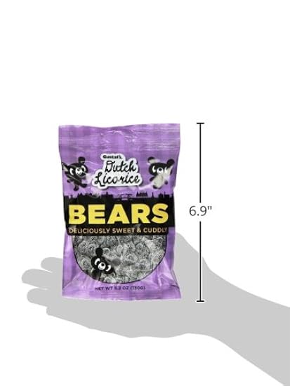 Gustaf´s Dutch Licorice, Sugared Licorice Bears, 5.2 Ounce (Pack of 12) 460799454