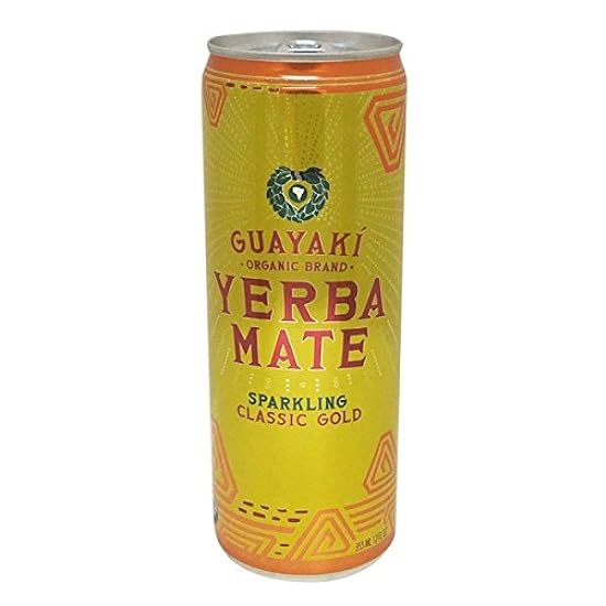 Guayaki Yerba Mate Classic Gold Sparkling Mate, 12 fl. oz. (Pack of 16) 292700369
