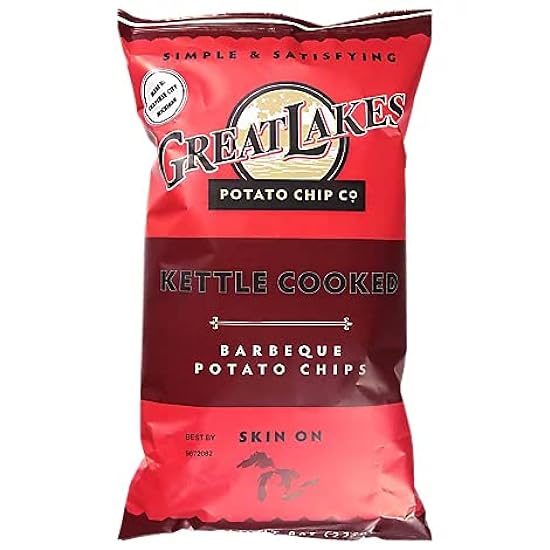 Great Lakes Potato Chips Barbeque Kettle Cooked Potato 