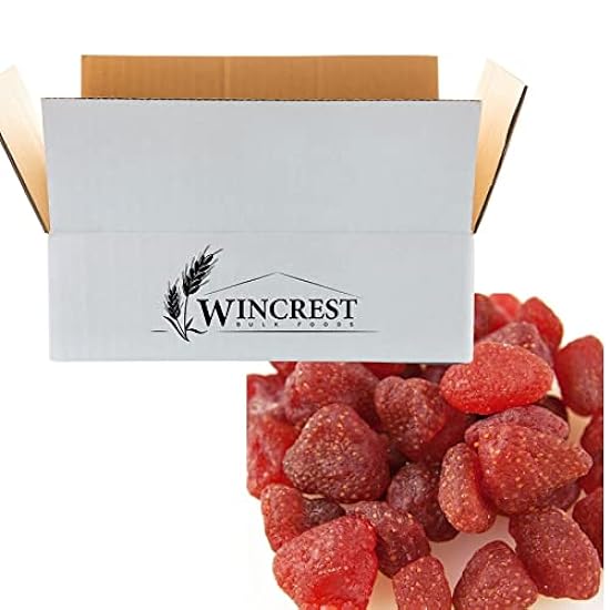 WinCrest Dried Candied Strawberries - 5 Lb Case 4959867