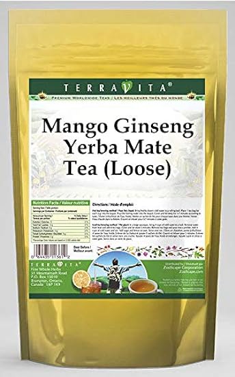 Mango Ginseng Yerba Mate Tea (Loose) (8 oz, ZIN: 567817