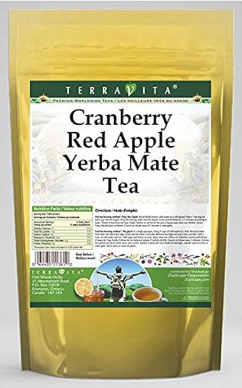 Cranberry Red Apple Yerba Mate Tea (25 tea bags, ZIN: 5