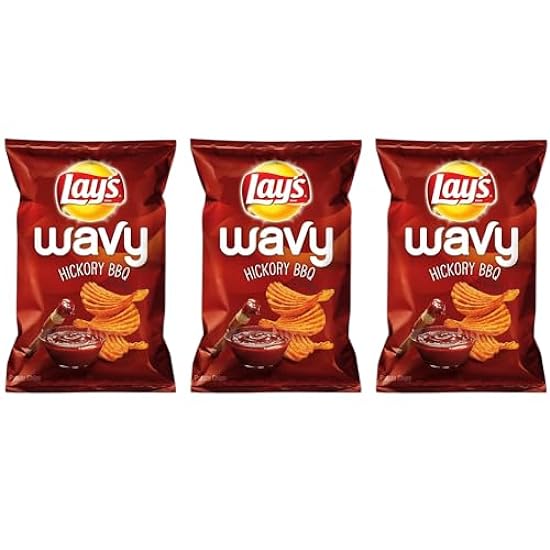 Lay´s Wavy Hickory BBQ Flavored Potato Chips, 9.5 