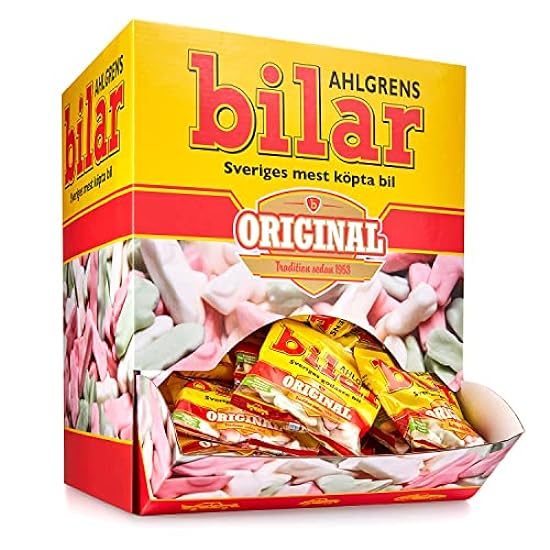 100 Snack Bags x 30g of Ahlgrens Bilar Original - Swedish - Chewy - Marshmallow - Cars - Candies - Sweets 803574598