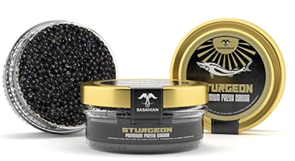 OVERNIGHT GUARANTEED! Premium STURGEON Caviar - 2oz Jar 438725227