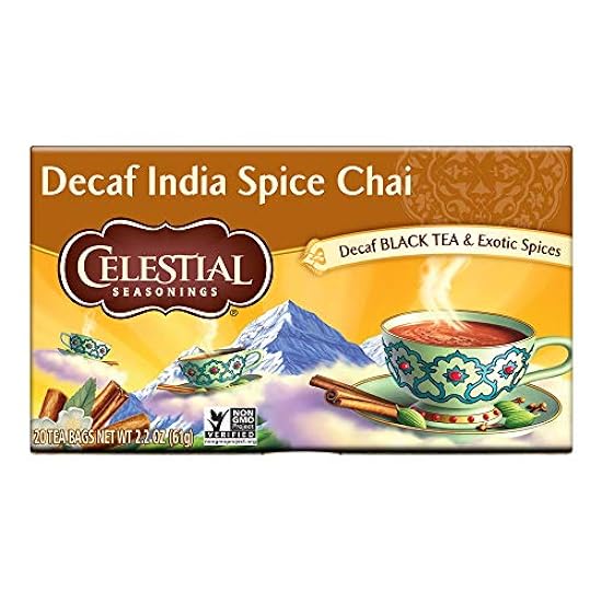 Celestial Seasonings Original India Decaf Chai Tea (6x20bag) 582687710