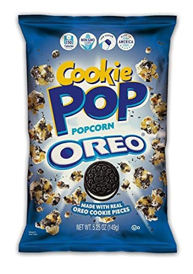 Snack Pop Cookie Pop Popcorn Made with real Cookie Pieces, Oreo, 63 Oz 323475876