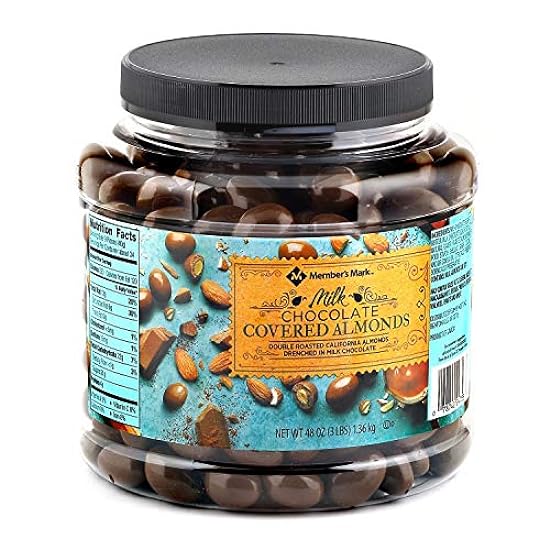 Milk Chocolate Covered Almonds -48 OZ -2Pack - Members Mark 800964666