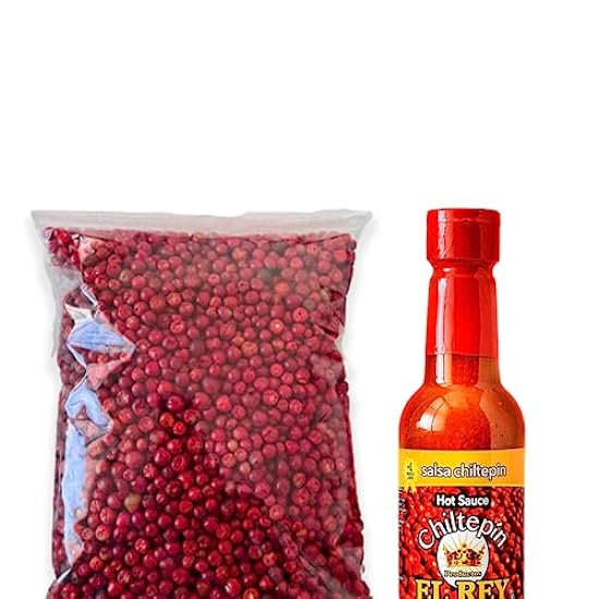 Chiltepin Peppers from Sinaloa, Dried, Includes Free Hot Sauce,((1 LB)) 762655217