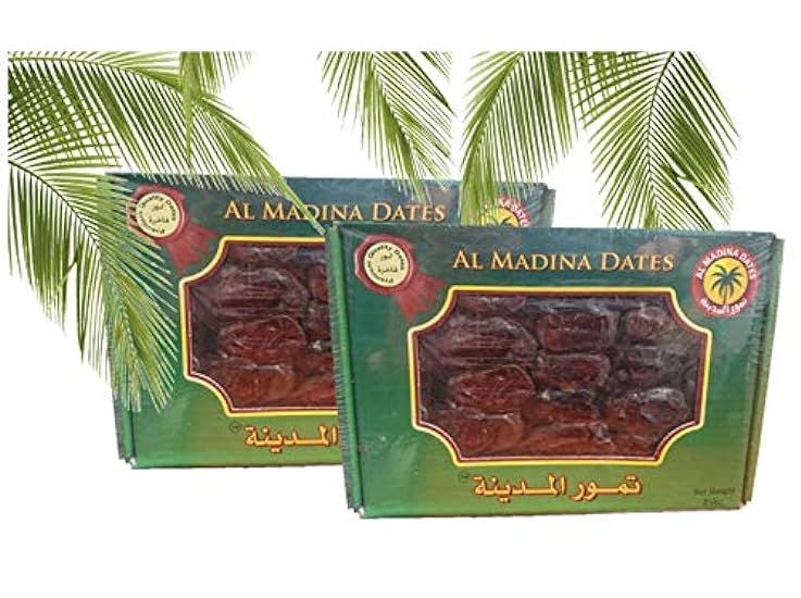 Al Madina Dates - Pack of 2-2LBS/907g - تمور المدينة ال