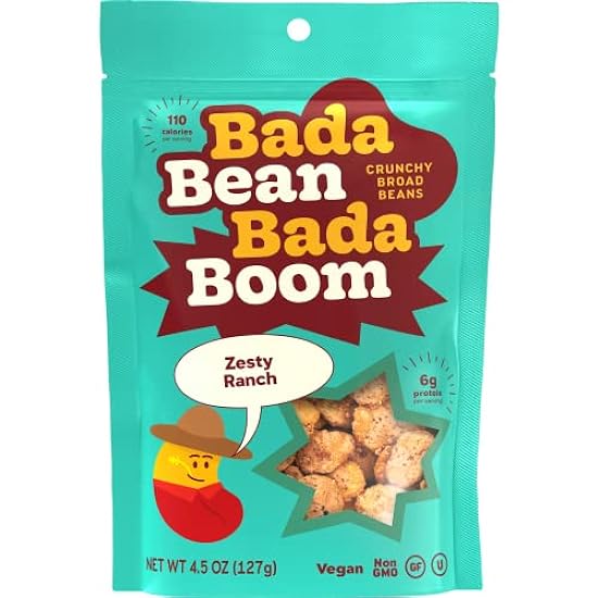 Bada Bean Bada Boom Ranch Roasted Broad Fava Beans - Ve
