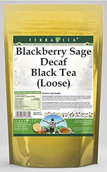 Blackberry Sage Decaf Black Tea (Loose) (4 oz, ZIN: 533