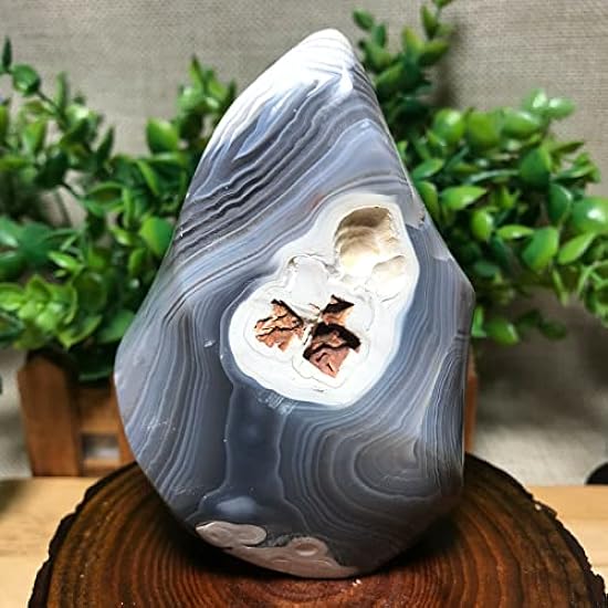 450g Bonsai Suiseki-Natural Agate cave Torch Stone-Rare Stunning Viewing 20 792085821