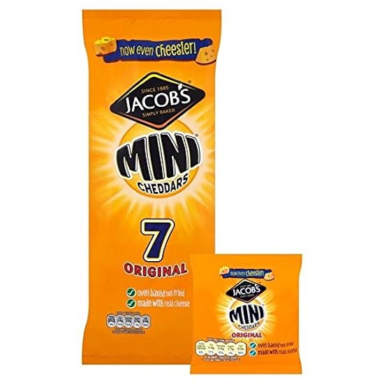 Jacob´s Mini Cheddars Cheese 25g x 7 per pack - Pack of 6 170814408