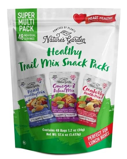 Nature´s Garden Healthy Trail Mix Snack Pack - | Premium Nuts and Seeds | Delicious Healthy Trail Mix Snack - Food Allergy Free, Multi-Pack - ​28.8 oz (Pack of 2) 173155591