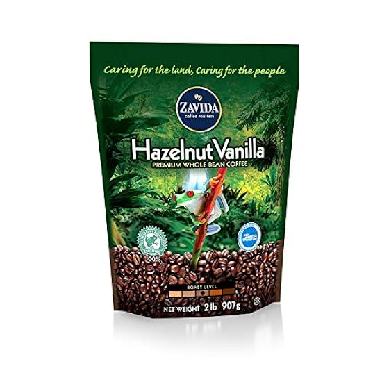 Zavida Coffee Hazelnut Vanilla Whole Bean - 2lb. (pack 
