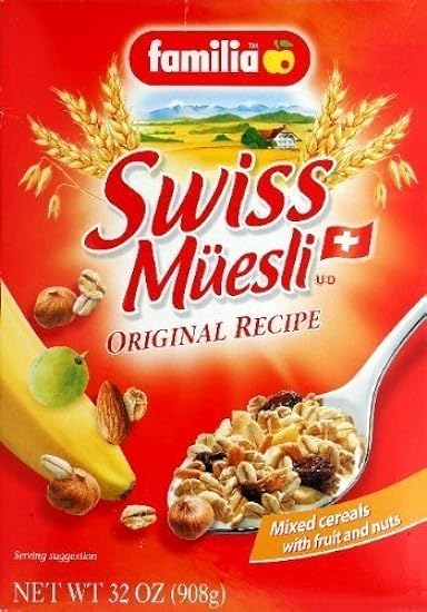 Familia Swiss Muesli Cereal, Original Recipe, 32-Ounce Boxes (Pack of 24) 206080098