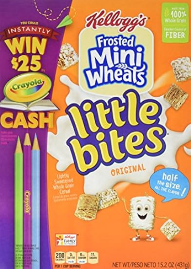 Kellogg´s Frosted Mini-Wheats Little Bites Original Cereal, 15.2-Ounce (Pack of 4) 538736996