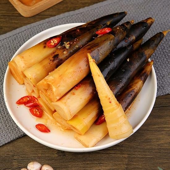 Chinese Specialties Snacks, 230g/pack, Ready-to-eat Hand Peeled Bamboo Shoots, Pickled Vegetables, Spicy Snack, Fresh Mountain Pepper Bamboo Shoots, snack gifts (Old soup flavor (not spicy),6 pack) 826068672
